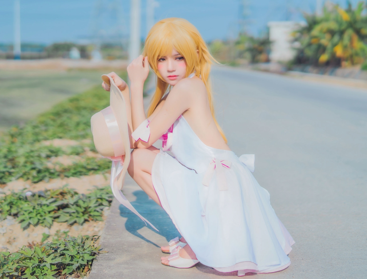 桜桃喵《小忍COS》:让人瞬间进入夏日氛围的清新少女感