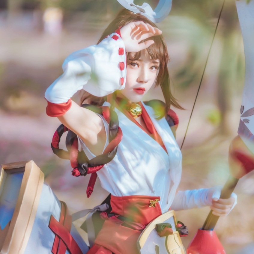 %title插图%num桜桃喵《王者荣耀 伽罗COS》：从可爱少女到战场女神的完美转身