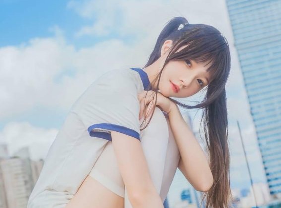 %title插图%num桜桃喵《蓝色体操服》——青春气息扑面而来 %title插图%num桜桃喵《蓝色体操服》——青春气息扑面而来