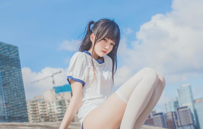 %title插图%num桜桃喵《蓝色体操服》——青春气息扑面而来 %title插图%num桜桃喵《蓝色体操服》——青春气息扑面而来